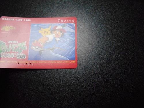 Pokemon Phone Orange Card JR Stamp Rally Promo Shining Ash Pikachu #3427 - Picture 2 of 11