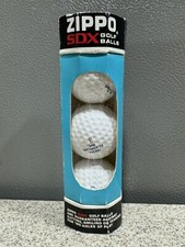 Vintage ZIPPO SDX Logo Signature Golf Balls 1 sleeve of 3 NOS