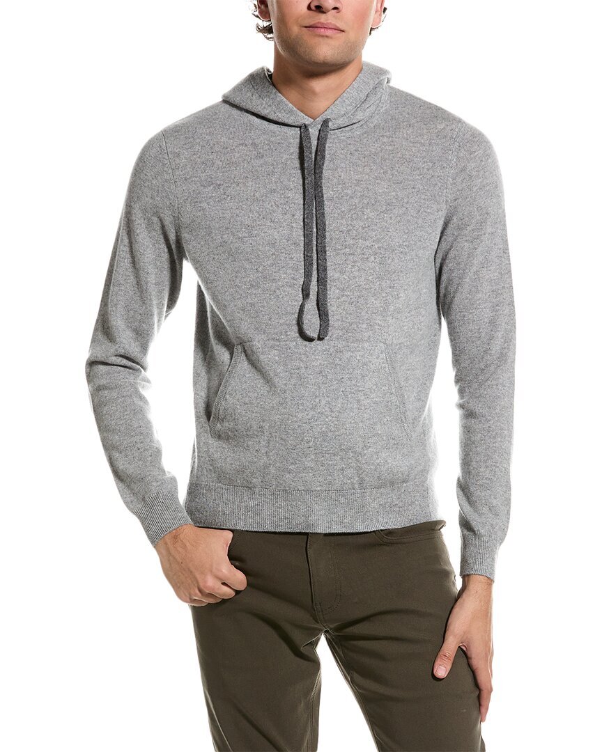 Модный кашемировый непринужденный кашемировый пуловер с капюшоном для мужчин