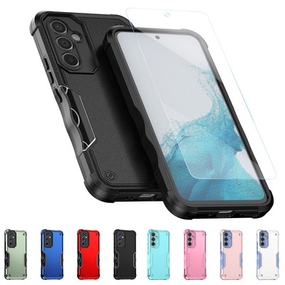 For Samsung Galaxy A15 A14 A35 A25 A54 Hybrid Rugged Case w/ HD Screen Protector