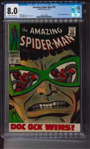 The Amazing Spider-Man #55 (Marvel Comics December 1967) CGC 8.0 high grade