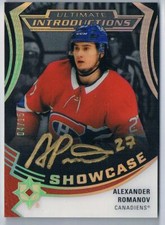 2020-21 ULTIMATE COLLECTION INTRODUCTIONS BLACK ALEXANDER ROMANOV ROOKIE AUTO