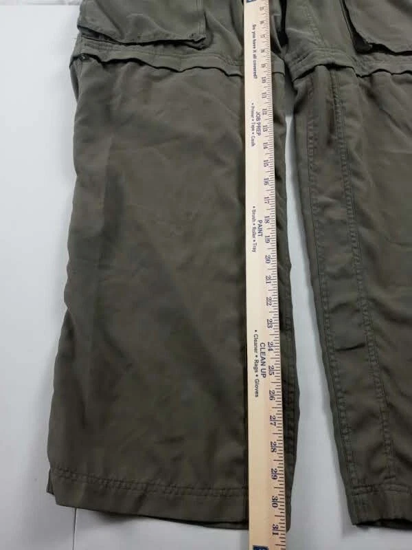 Boy Scouts Of America Pants Mens XL Nylon Green Convertible and Belted Uniform - Image 2 of 4