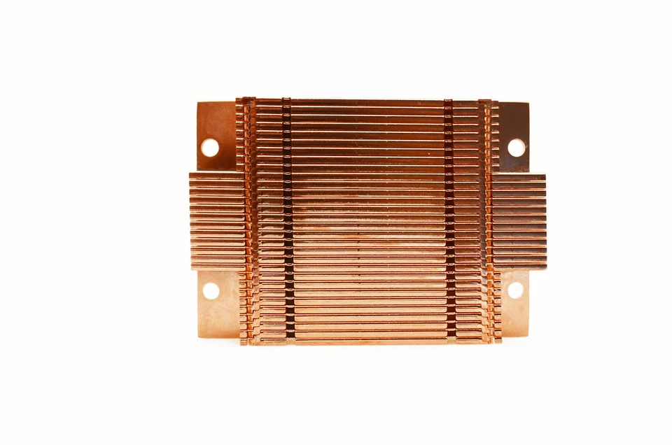 3.5 x 2.5 x 0.9 Inch Pure Copper Heat Transfer 0.9 LBS Heatsink,4 Mounting Holes - Image 3 of 4