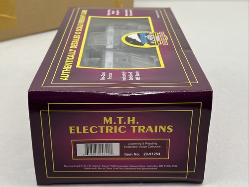 MTH Premier 20-91254 Lycoming & Reading Extended Vision Caboose #10327 O New L&R - Picture 10 of 11