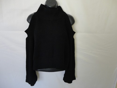 Black Turtleneck Knitted Sweater Size 