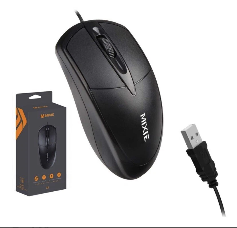 Mouse Optico Usb 3d Mixie X2 Ergonomico 1000 Dpi Laptop Pc | eBay