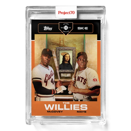 2021 TOPPS PROJECT70 #688 Willie Mays/Willie McCovey By DJ Skee