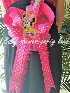 Baby Shower Decoration For Girl Mom To Be Baby Minnie Mouse Sash