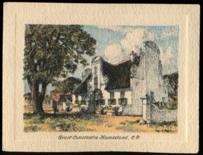 Tabakkarte, UTC, UNSER LAND, 1938, Groot Constantia Homestead, #6