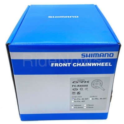 Pédalier vélo Gravel Shimano GRX FC-RX600-11 2x11V - 46/30 dents