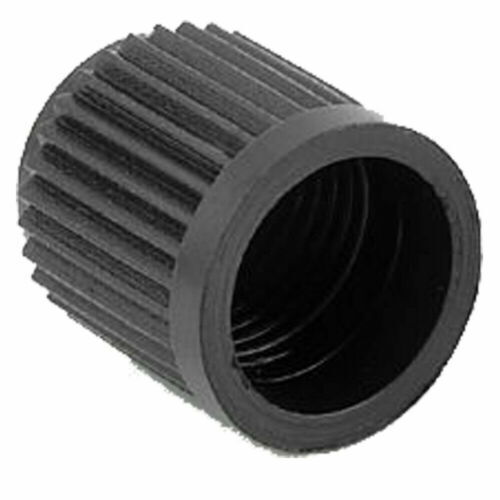 Black Plastic TPMS Valve Stem Caps - Universal Fit For All Vehicles (10-Pack)