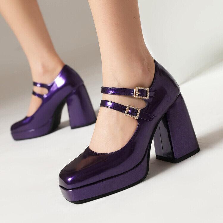 dress shoes size 12 women Pairs Womens Round Toe High Heel Leather Comfort Fashion Shoes Color Navy 5-10 Step out with a blazer or jeans for an elegant look Women's Shoes Size 12 |