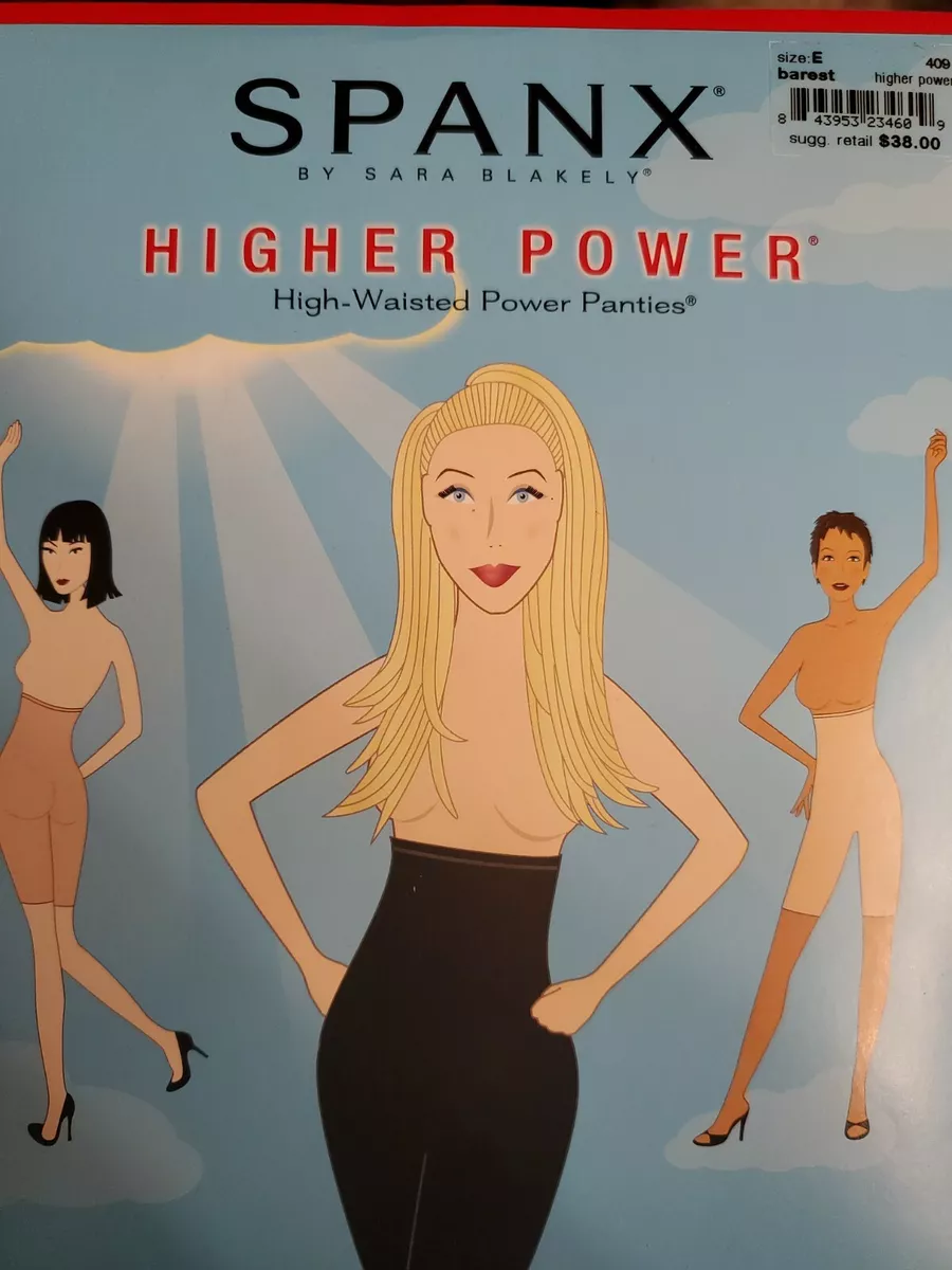 SPANX Higher Power High-Waisted Power Panties Barest/Nude Size E