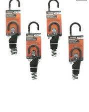 24" Flat Bungee Tie Down Cord Rope Hook  4-Pack