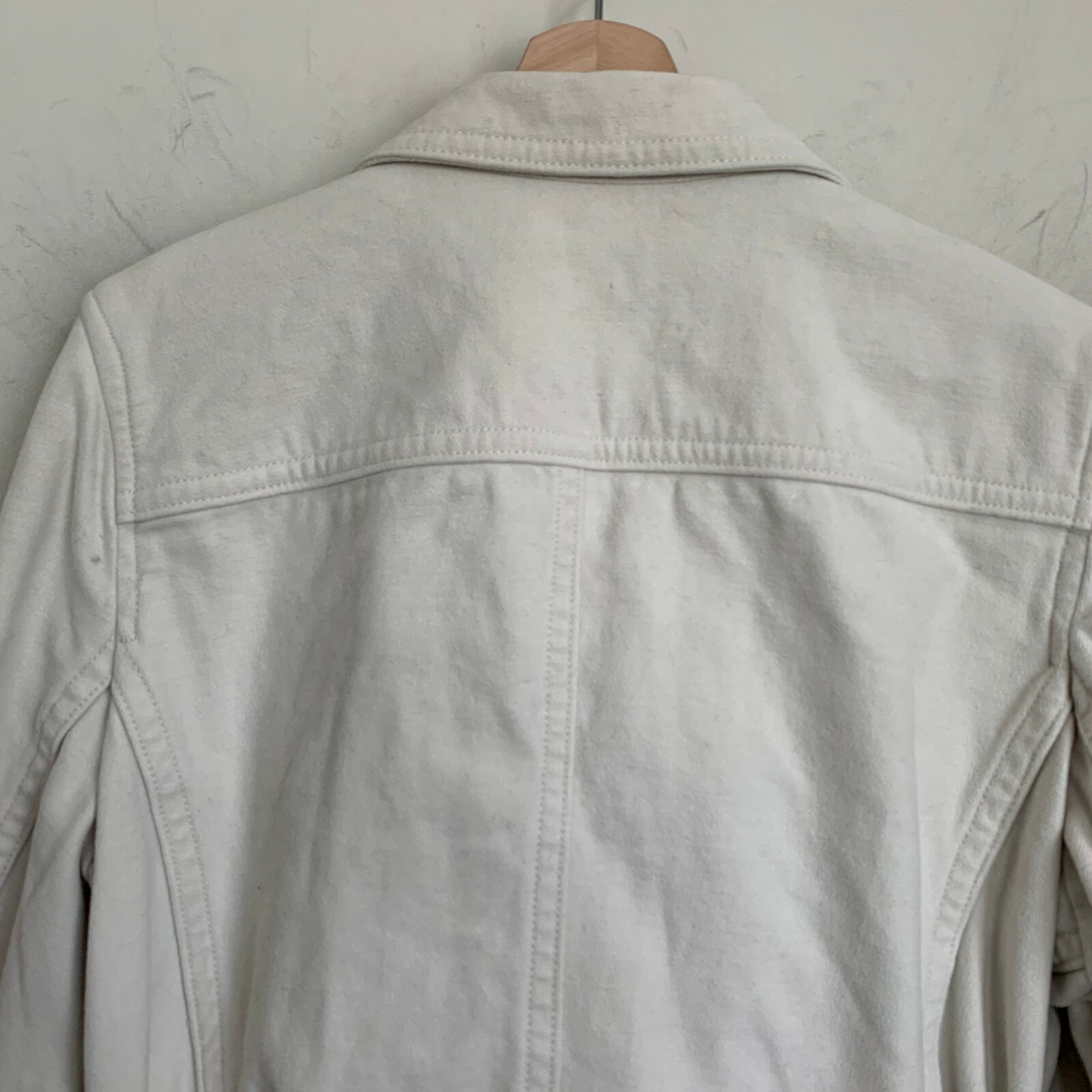 Gap Jacket Ivory Collared Double Breasted Removab… - image 5