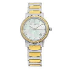 Charriol Parisii 0.40cttw Diamond Steel MOP Dial Ladies Watch P33SY2D.921.001,