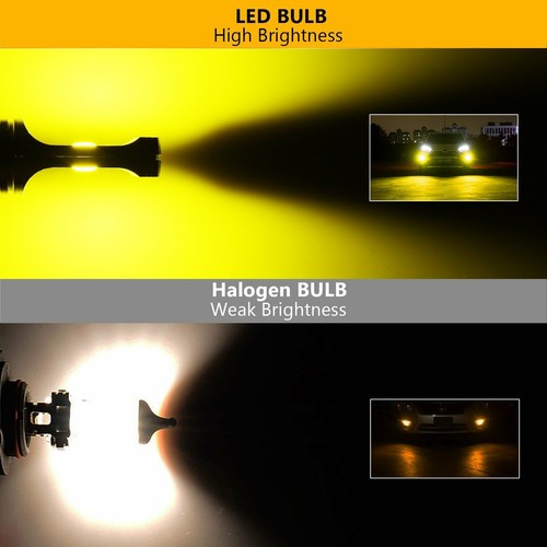 JDM ASTAR 2x H11 1600LM Golden Yellow Fog Light HP SMD LED Bulbs - Picture 3 of 12