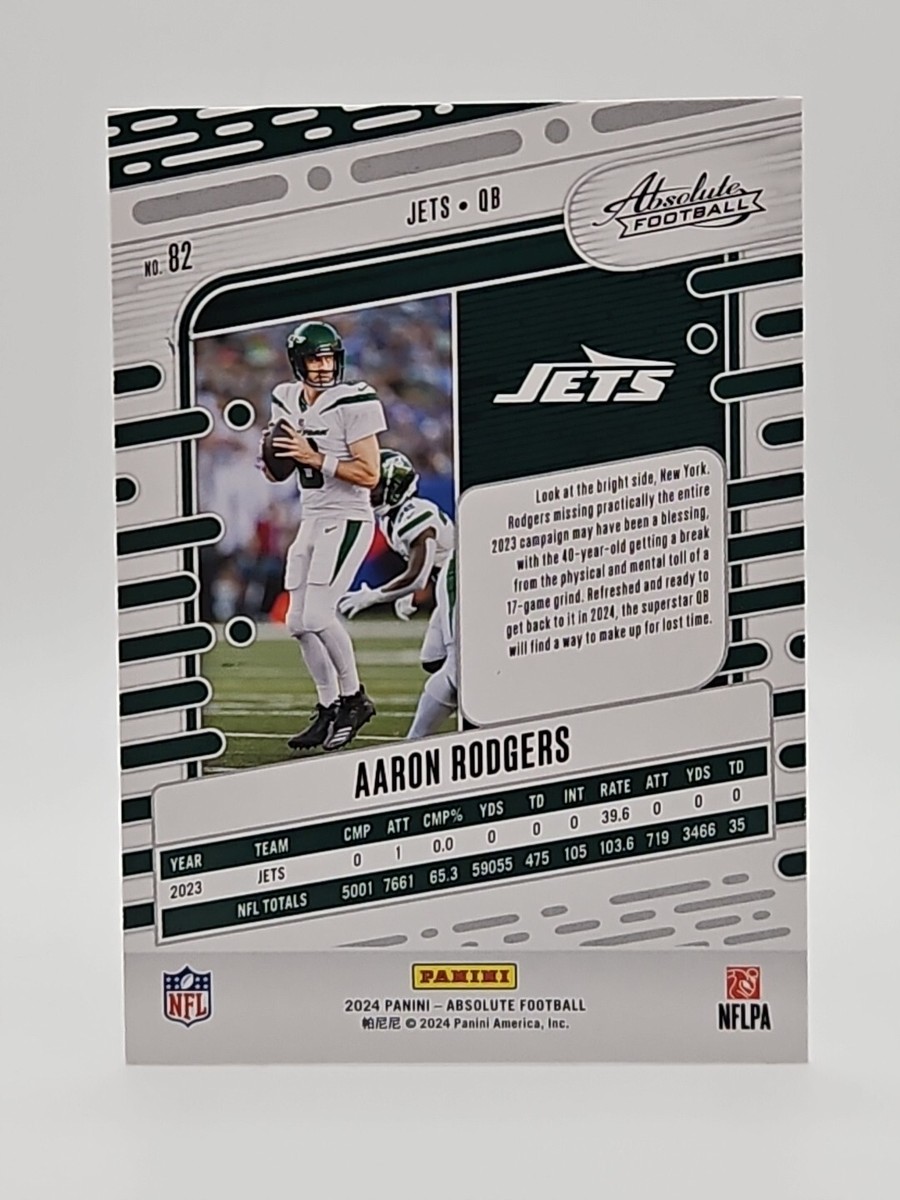 2024 Absolute Football #82 Aaron Rodgers Orange Foil Mega Box