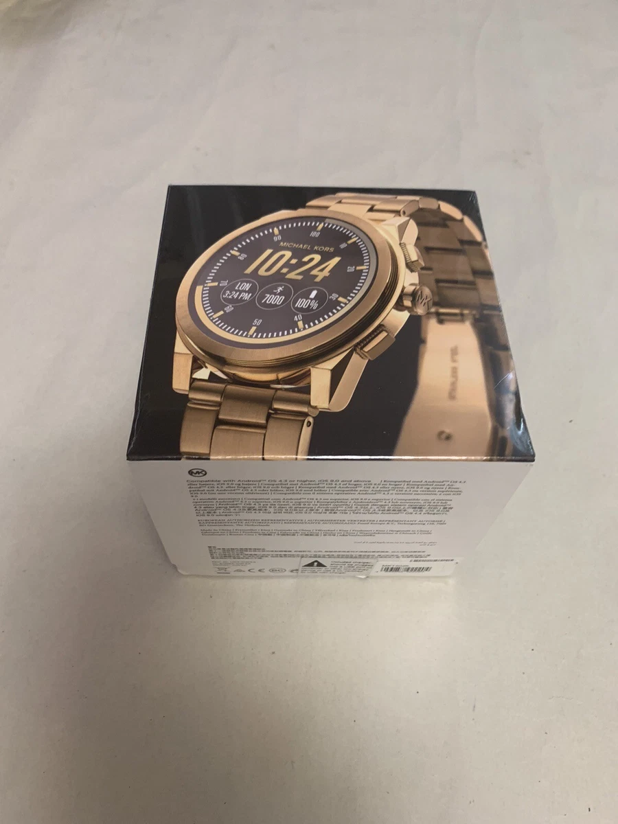Michael Kors Watch Men s Smart Watch Access MKT5026 Gold Brand New