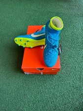 Nike Jr Mercurial SPRFLY 5 DF NJR FG Kids' Soccer Shoe - Blue/Volt