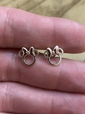Beautiful Disney Sterling Silver 925 Minnie Mouse Character Post Earrings