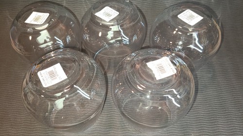 New Lot of 5 - POTTERY BARN Stemless Red Wine Glass Set 4.25" Tall CZECH REPUB - Picture 10 of 10