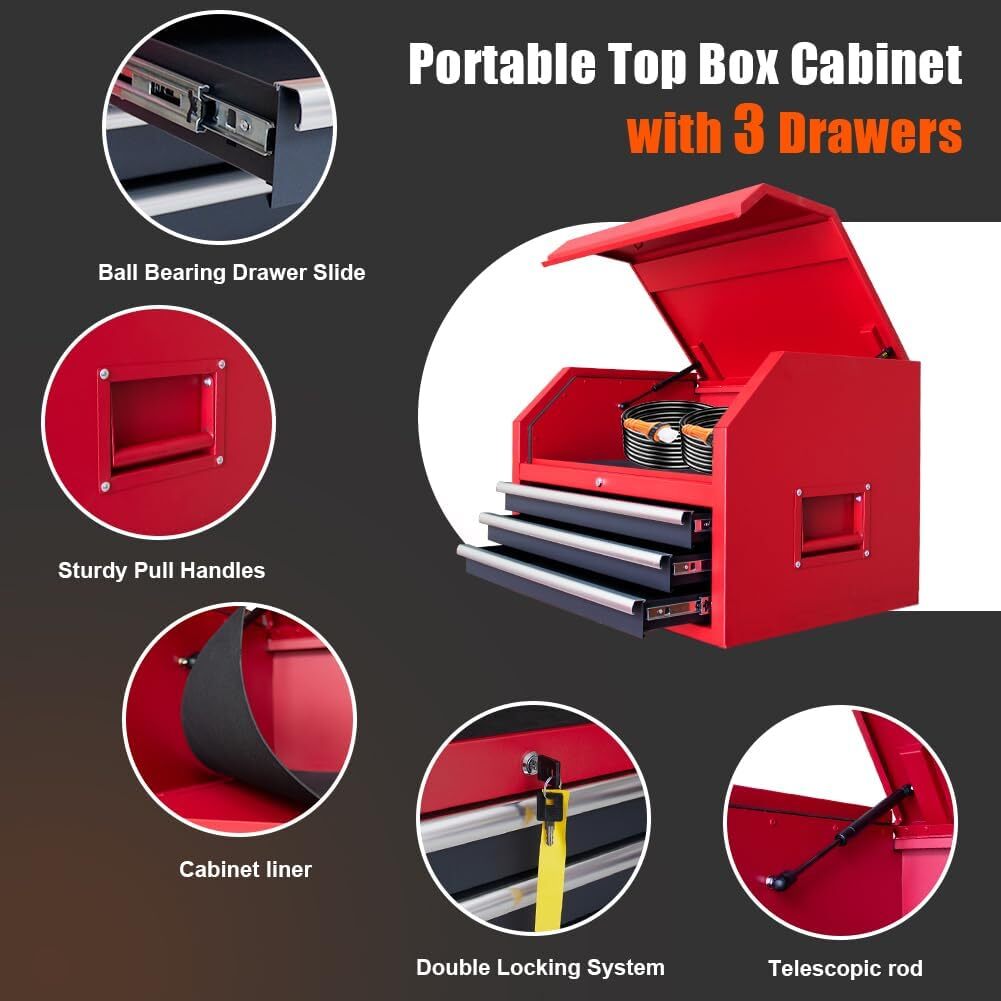 36 in. W x 24.5 in.D Rolling Tool Chests and Combo, 9Drawer