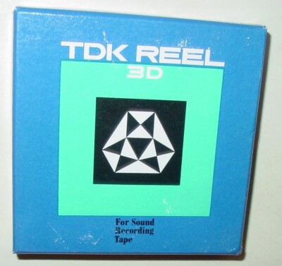 VINTAGE REEL TO REEL TAKE UP REEL TDK TYPE SR-3D PLASTIC SOUND RECORDING NOS