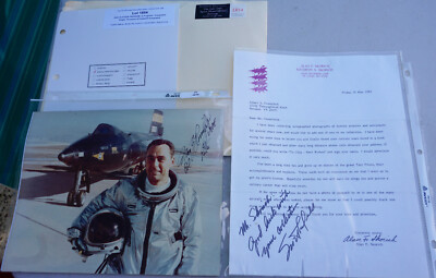X-15 High Altitude Program Pilot Pete Knight & Albert Crossfield Autographs