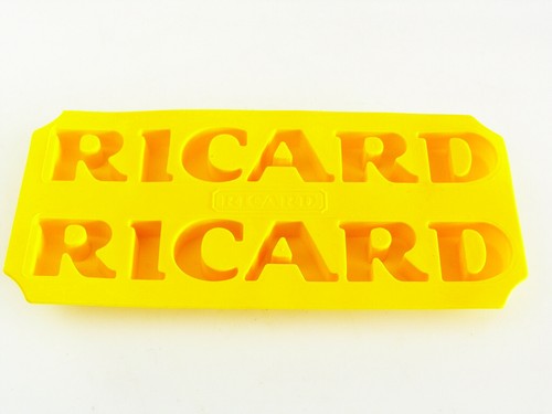 SEHR SELTENE RICARD - SCHRIFT EISWÜRFEL FORM GUMMI - NEU - UNBENUTZT WERBUNG