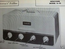 NEWCOMB H-10 TUBE AMP AMPLIFIER PHOTOFACTS PHOTOFACT