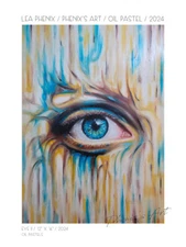 EYE II / 12x16in / OIL PASTELS / 2024