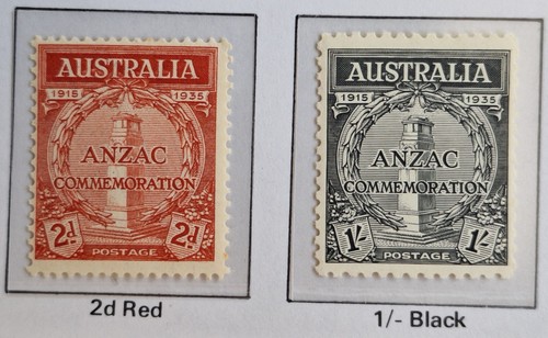 1935 Australia set Gallipoli Landing Stamps MUH/Mint cat $68.00.