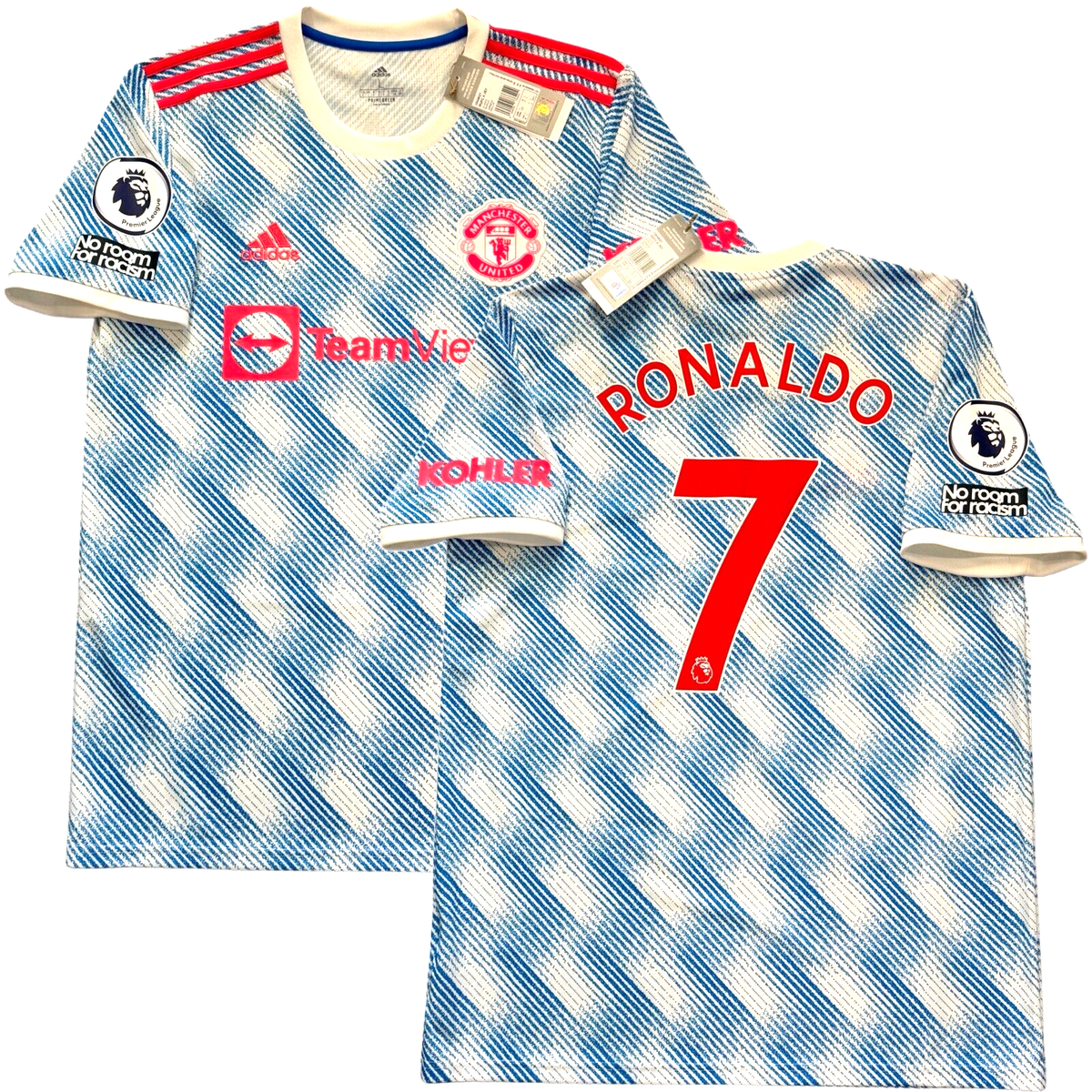 2021/22 Manchester United Away Jersey #7 Ronaldo Large Adidas