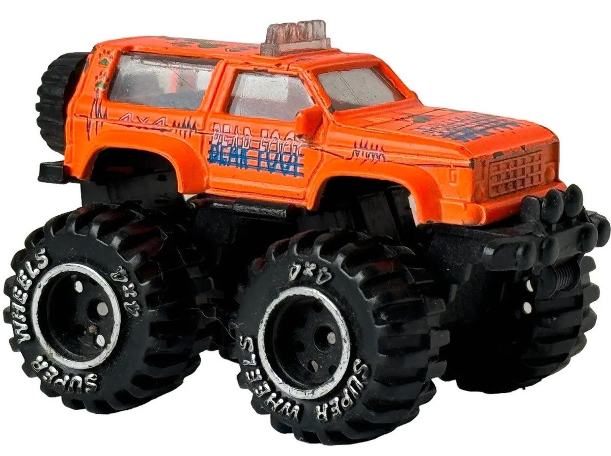 Bear Foot Super Truck 4x4 Orange Pickup 80s Road Champs Vintage