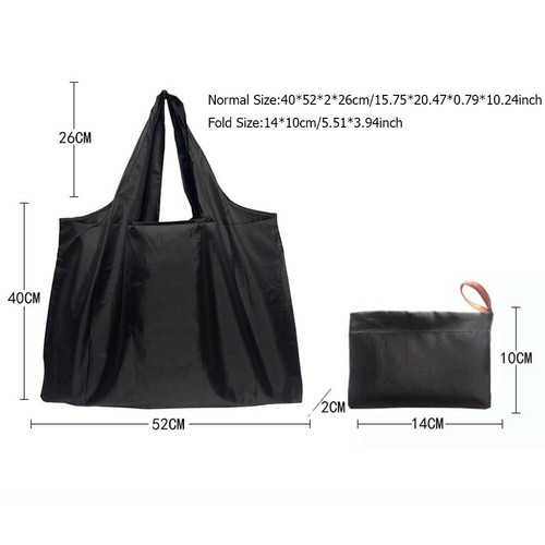 Borsa per la spesa grande riutilizzabile resistente pieghevole borsa per la spesa borsa a mano - Foto 4 di 44