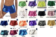 BELOW WHOLESALE workout dance gymnastics cheer hologram shorts 20 6X-7 IC INT