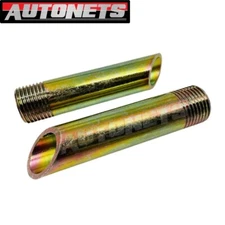 2pc Crankcase Evacuation System Weld-In Nipple Tube Replacement 1/2" NPT Hot Rod