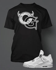 OG Graphic Sneaker Tee Shirt Match J4 PURE MONEY Big Tall Small Pro Club Shaka T