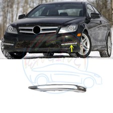 Chrome Left Side Front Bumper Foglight Bezel ...