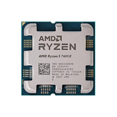 AMD CPU Processor R5 7600X ZEN4 AM5 6 Crs 12 Trd 4.7Ghz up to 5.3