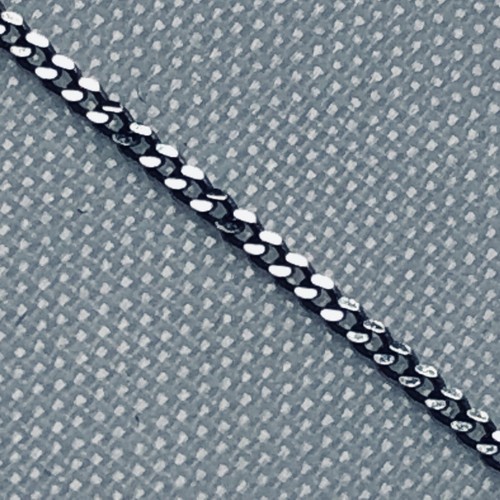 White Gold Pendant & 4 Diamond Cube Shaped Drop - 45 cm Fine Flat chain & clasp - Picture 12 of 20