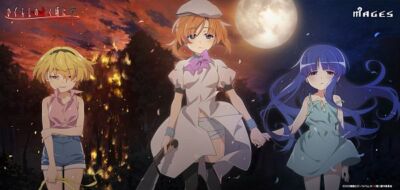 Anime higurashi no naku koro ni gou furude rika houjou Stitched Gaming Mat Desk
