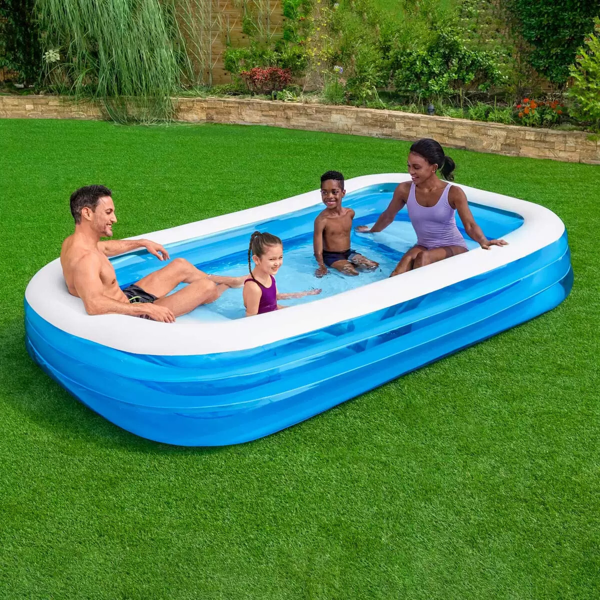 inflatable pool bench