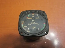 CESSNA / GARWIN CYL TEMP, OIL TEMP and OIL PRESSURE GAUGE -- 22-804-09