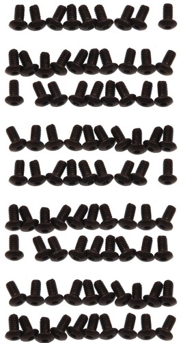 100 3/16" LENGTH Black Oxide 2-56 HexDrive Button Head Screws Rivets For Customs - Picture 2 of 5