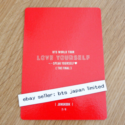 BTS Official Mini PhotoCard JUNGKOOK SPEAK YOURSELF THE