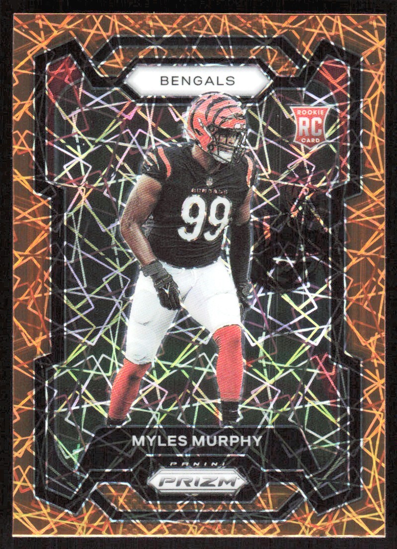2023 9807A Panini Prizm Rookie ORANGE LAZER PRIZM Myles Murphy