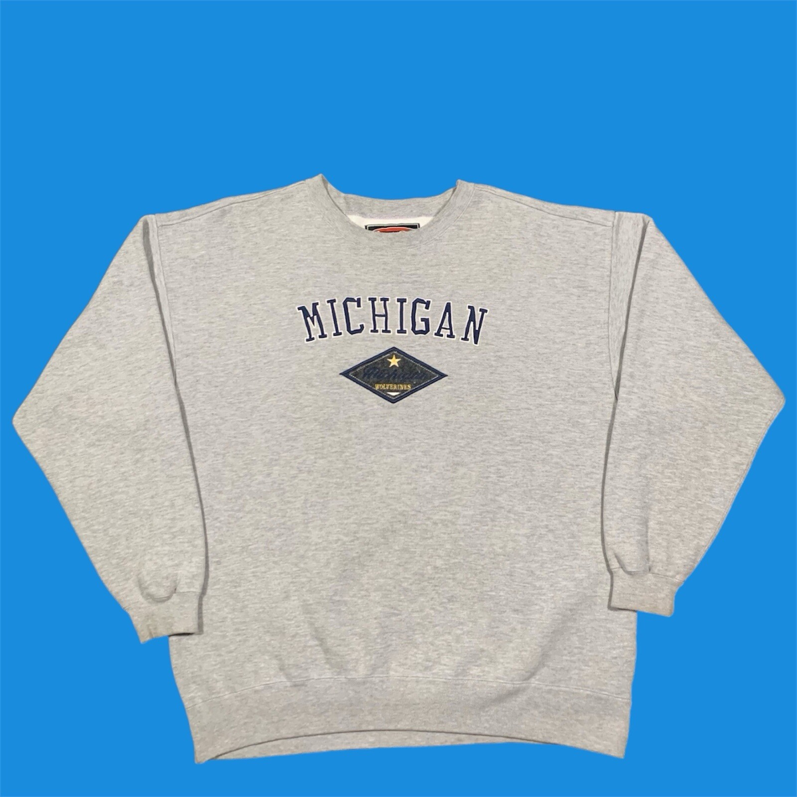 Vintage 90s Michigan Wolverines College Crewneck Sweater Size XL (Free Shipping)
